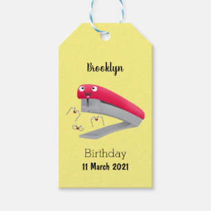 Etiquetas Para Regalos Ilustracion de personalizado de grapadora de color