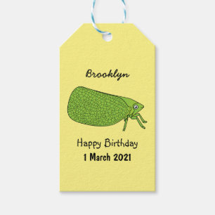 Etiquetas Para Regalos Ilustracion de personalizado de insectos de hoja v