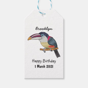 Etiquetas Para Regalos Ilustracion del personalizado de aves de Curl cres