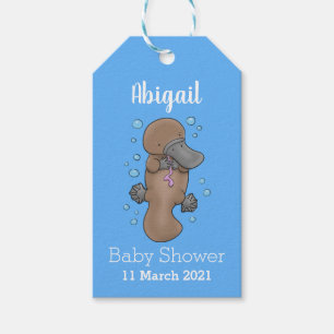 Etiquetas Para Regalos Ilustracion personalizado de bebé de plaquypus fel