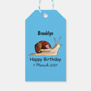 Etiquetas Para Regalos Ilustracion personalizado de caracoles
