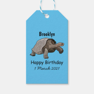 Etiquetas Para Regalos Ilustracion personalizado de tortugas de Galápagos