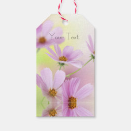 Etiquetas Para Regalos Imagen personalizada y acuarela de flor rosa