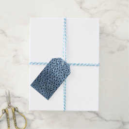 Etiquetas Para Regalos Impresión de peces azul y negro