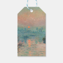 Impresionismo de arte fino de la puesta del sol de