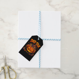 Etiquetas Para Regalos Impuesto de Papá Divertido Calabaza de Halloween