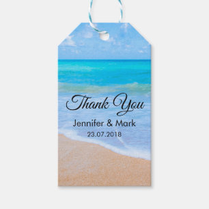 Etiquetas Para Regalos Increíble escena tropical de playa Boda de fotos g