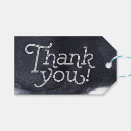 Etiquetas Para Regalos Indigo acuarela moderna simple boda gracias