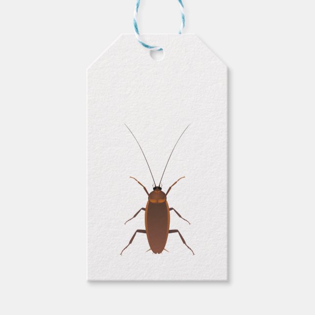 Etiquetas Para Regalos Insectos de cucaracha (Anverso)