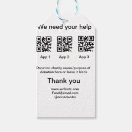 Etiquetas Para Regalos Instrucciones para la recolección de donaciones: a