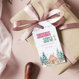 Etiquetas Para Regalos Invierno Rosado Onederland Primer cumpleaños Graci