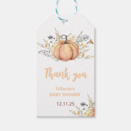 Etiquetas Para Regalos Invitación a Baby Shower de calabaza pequeña | Tem