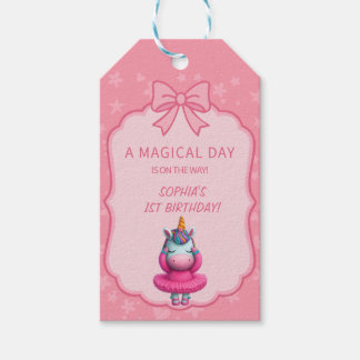Etiquetas Para Regalos Invitación a Ballerina Dreamy Unicorn