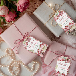 Etiquetas Para Regalos Invitación a la ducha de novia en el jardín de flo