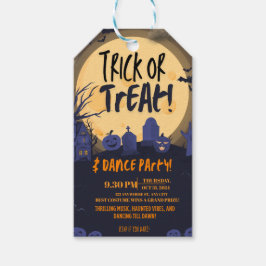 Etiquetas Para Regalos Invitación a la Fiesta de Baile de Halloween 'Truc