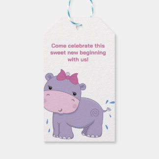 Etiquetas Para Regalos Invitación de Baby Shower Celebración de Elefante