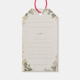 Etiquetas Para Regalos Invitación de boda floral de lujo
