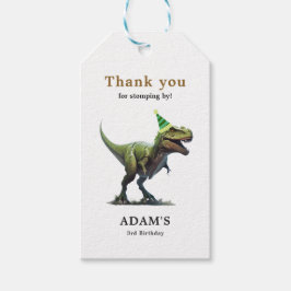 Etiquetas Para Regalos Invitación de cumpleaños de dinosaurio, Cumpleaños