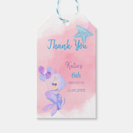 Etiquetas Para Regalos Invitación de cumpleaños de sirena