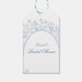 Etiquetas Para Regalos Invitación de Despedida de Soltera con Flor Silves