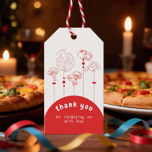 Etiquetas Para Regalos Invitación de entrega especial de pizza para baby 