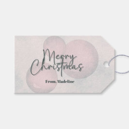 Etiquetas Para Regalos Invitación de fiesta de Navidades de acuarela de c