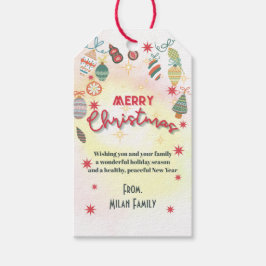 Etiquetas Para Regalos Invitación de fiesta de Navidades de vacaciones de