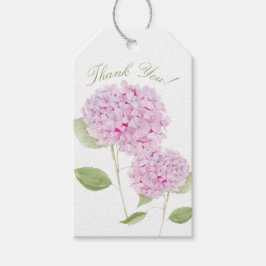 Etiquetas Para Regalos Invitación de Hortensia Rosa Acuarela