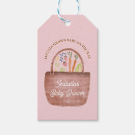 Etiquetas Para Regalos Invitación para Baby Shower de Mercado de Granjera