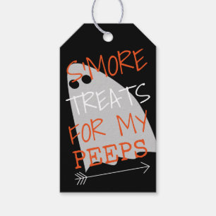Etiquetas Para Regalos Invitaciones de Halloween S'More para mis píos