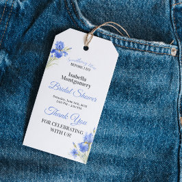Etiquetas Para Regalos Iris Azul Algo Azul Despedida de Soltera Agradecim