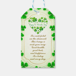 Etiquetas Para Regalos Irish blessings and shamrocks are symbols of luck