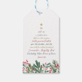 Etiquetas Para Regalos Isaías 9:6 Para Nosotros Un Niño Nace Navidades