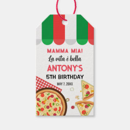 Etiquetas Para Regalos Italian Birthday Pizza Party
