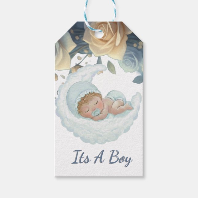 Etiquetas Para Regalos Its A Boy  (Anverso)