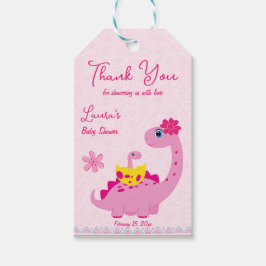 Etiquetas Para Regalos It's a girl hatching soon dinosaur mom baby shower