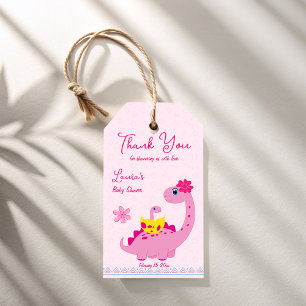 Etiquetas Para Regalos It's a girl hatching soon dinosaur mom baby shower
