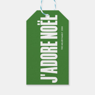 Etiquetas Para Regalos ¡J'adore Noël!