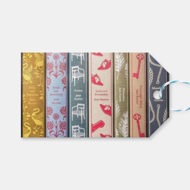 Etiquetas Para Regalos Jane Austen's Novels (Frente (Horizontal))