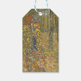 Etiquetas Para Regalos Jardín de granja con crucifijo (por Gustav Klimt)