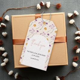 Etiquetas Para Regalos Jardín de Hadas Pastel Boho Floral Acuarela