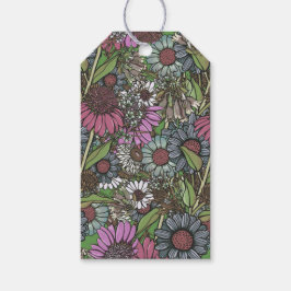 Etiquetas Para Regalos Jardín de invierno de Flor Silvestre Retro