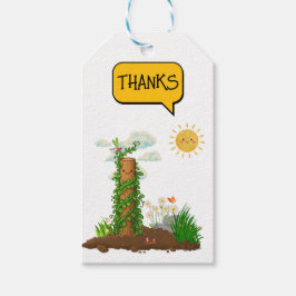Etiquetas Para Regalos Jardín soleado Pun Planta trepadora Totem Niños