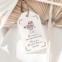 Jarra Floral Quirky Dibujada a Mano Regalo de Desp