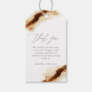Etiquetas Para Regalos JAYLA Boho Terracotta Quemada Naranja Rust Favor