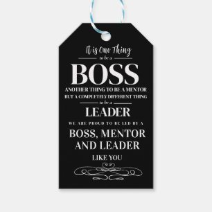 Etiquetas Para Regalos Jefe de la semana de apreciación Mentor, líder