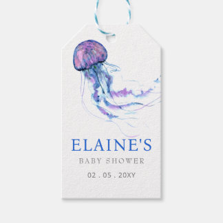 Etiquetas Para Regalos Jellyfish Ocean Beach Under Sea Baby Shower