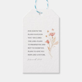 Etiquetas Para Regalos Jeremías 29:11 Conozco los planes que tengo para t