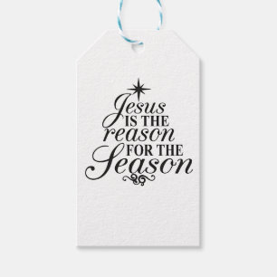 Etiquetas Para Regalos Jesús Es La Razón Para Los Navidades De Temporada