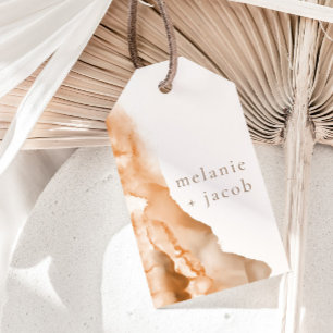 Etiquetas Para Regalos Joshua Tree Bohemian Neutral Bride + Groom Favor